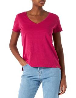 camel active Damen T-Shirt aus Organic Cotton-Jersey Pink Womenswear-L von camel active