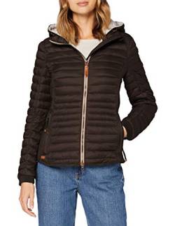 camel active Damen leichte Steppjacke mit abnehmbarer Kapuze Braun womenswear-42 von camel active