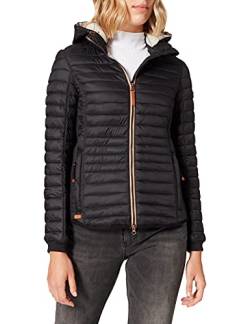 camel active Damen leichte Steppjacke mit abnehmbarer Kapuze Schwarz womenswear-36 von camel active