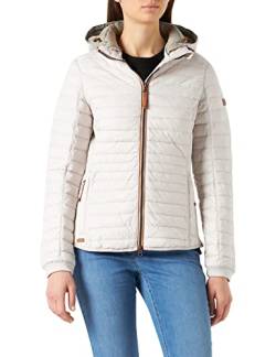 camel active Damen leichte Steppjacke mit abnehmbarer Kapuze Weiß womenswear-42 von camel active