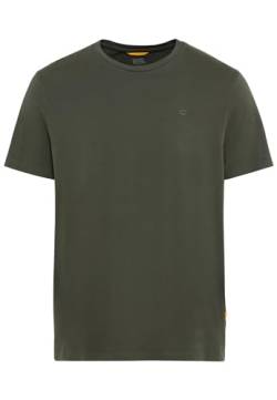 camel active Herren Basic T-Shirt aus nachhaltigem Organic Cotton Grün Menswear-XL von camel active