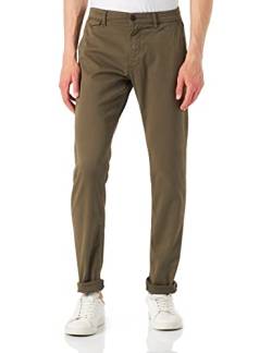 camel active Herren Chino Regular Fit mit Organic Cotton Anteil 34 Oliv-Braun menswear-35/34 von camel active