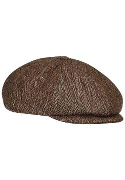 camel active Herren Flat Cap mit Baumwollfutter BRaun Menswear-XL von camel active