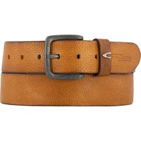 camel active Herren Gürtel braun, cognac Leder geprägt von camel active