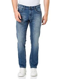 camel active Herren Herren Madison Jeans in Slim Fit – Cotton Mix – Stretch 32 Blau menswear-31/32 von camel active