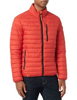 camel active Herren Jacke Leichte Steppjacke Ohne Kapuze, Rot, 56 von camel active