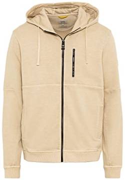 camel active Herren Kapuzen-Sweatjacke aus Reiner Baumwolle Beige Menswear-L von camel active