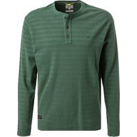 camel active Herren Longsleeve grün Baumwolle von camel active