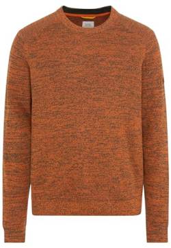 camel active Herren Mouliné Strickpullover aus zertifiziertem Organic Cotton Orange Menswear-XL von camel active