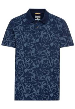 camel active Herren Pique Poloshirt mit floralem Print Blau Menswear-XXL von camel active