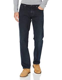 camel active Herren Relaxed Fit 5-Pocket Jeans mit leichten Used-Effekten 34 Dunkelblau menswear-38/34 von camel active