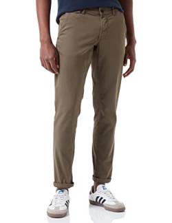 camel active Herren Slim Fit Chino aus Baumwolle 34 Oliv-Braun menswear-40/34 von camel active