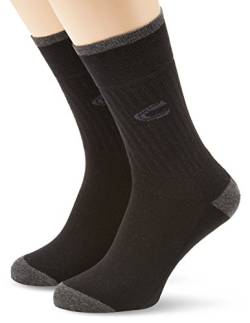 camel active Herren Socken 2 er Pack 6510 / camel active sportsocks 2 pack, Gr. 39-42, Schwarz (black 610) von camel active