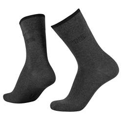 camel active Herren Socken 2 er Pack 6590 / camel active cotton basic 2 pack, Gr. 43-46, Grau (anthracite mottled 620) von camel active