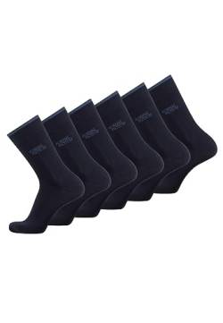 camel active Herren Socken 6er-Pack - Schwarz, Grau, Blau - hochwertige Strümpfe aus biologischer Baumwolle für Freizeit, Arbeit und Sport - passend für alle Schuhe Navy menswear-39-42 von camel active