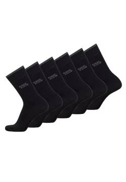 camel active Herren Socken 6er-Pack - Schwarz, Grau, Blau - hochwertige Strümpfe aus biologischer Baumwolle für Freizeit, Arbeit und Sport - passend für alle Schuhe Schwarz menswear-39-42 von camel active