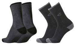 camel active Herren Sportsocke 4er Pack mit Plüschsohle dark navy, Farben:blk/ant, SockSizes:39-42 von camel active