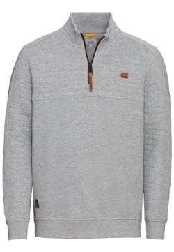 camel active Herren Sweatshirt mit Troyer-Kragen Grau Menswear-L von camel active