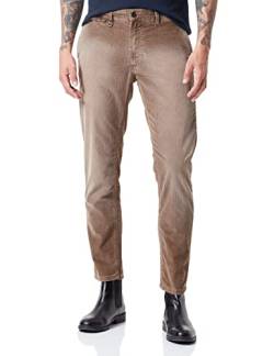 camel active Herren Tapered Fit Cord Chino 30 Braun menswear-35/30 von camel active