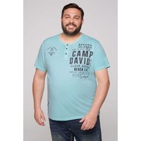 CAMP DAVID Henleyshirt mit offenen Kanten von camp david