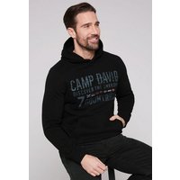 CAMP DAVID Kapuzensweatshirt mit Frontprint von camp david