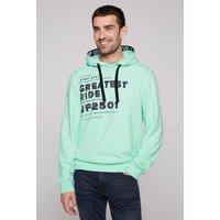 CAMP DAVID Kapuzensweatshirt mit kontrastreichem Print von camp david