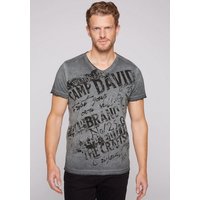CAMP DAVID T-Shirt mit Marken-Schriftzug auf der Front von camp david