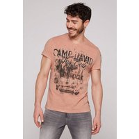 CAMP DAVID V-Shirt mit offenen Kanten von camp david