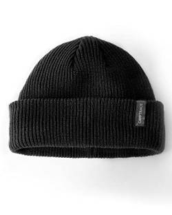 Camptrace Beanie-Mütze für Männer und Frauen, schwarz, Einheitsgröße von camptrace