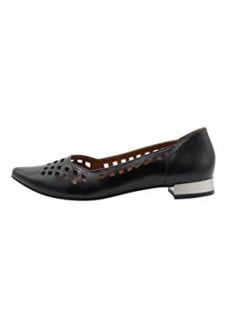 caneva Damen Leder Ballerinas, SCHWARZ, 37 EU von caneva