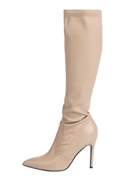 caneva Damen Lederstiefel, BEIGE, 40 EU von caneva