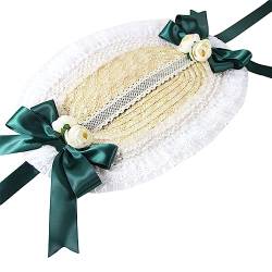 Blumenhaube Tee Party Gras gewebter Hut handgewebter Strohhut für Hochzeit Geburtstag Neujahr Party Dekor von caoxhenr