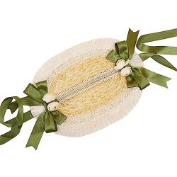 Blumenhaube Tee Party Gras gewebter Hut handgewebter Strohhut für Hochzeit Geburtstag Neujahr Party Dekor von caoxhenr