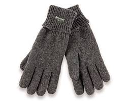 capsforfriends H-COM-1 gestrickte Thinsulate Handschuhe mit Fleecefutter - Fingerhandschuhe für Damen und Herren S M grau von capsforfriends