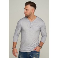 CARISMA Longsleeve CRSEWARD V-Neck mit Knopfleiste T-Shirt von carisma