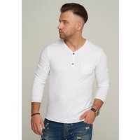 CARISMA Longsleeve CRSEWARD V-Neck mit Knopfleiste T-Shirt von carisma