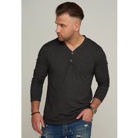 CARISMA Longsleeve CRSEWARD V-Neck mit Knopfleiste T-Shirt von carisma