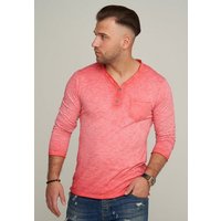 CARISMA Longsleeve CRSEWARD V-Neck mit Knopfleiste T-Shirt von carisma