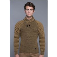 CARISMA Strickpullover Strick-Pullover mit Schalkragen und gerippten Ärmeln mit Schalkragen und gerippten Ärmeln von carisma