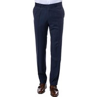 Carl Gross Herren Hose blau Schurwolle von carl gross