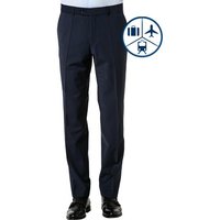 Carl Gross Herren Hose blau Schurwolle von carl gross