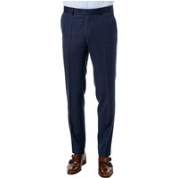 Carl Gross Herren Hose blau Schurwolle von carl gross