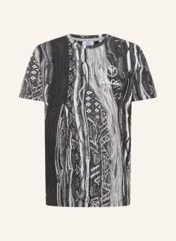 Carlo Colucci Alloverprint T-Shirt Dellamico grau von carlo colucci