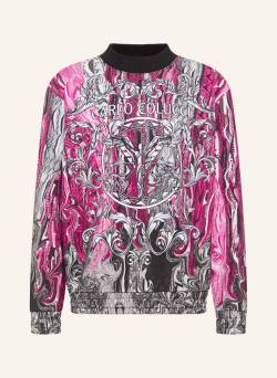 Carlo Colucci Sweatshirt "Fusion" Dematte pink von carlo colucci