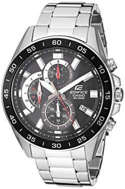 Casio Men's Edifice Quartz Watch with Stainless-Steel Strap, Silver, 4 (Model: EFV-550D-1AVCR von Edifice