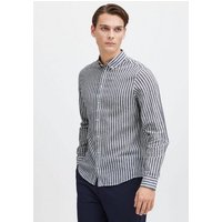 Casual Friday Langarmhemd CFAnton LS BD striped linen mix shirt sommerliches Leinenhemd mit Streifen von casual friday
