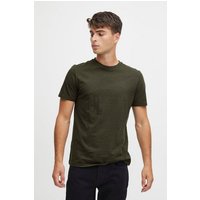 Casual Friday T-Shirt Rundhals Basic T-Shirt Meliert CFThor 5743 in Grün von casual friday