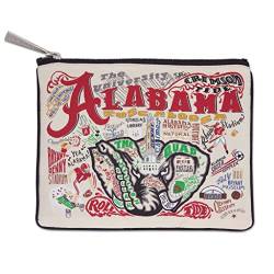 Catstudio Collegiate Zip Tasche – Verwendung als Geldbörse, Münzfach, Karte, Make-up-Tasche und mehr | NCAA, Damen, Alabama Crimson Tide, 7" x 5.5" von catstudio