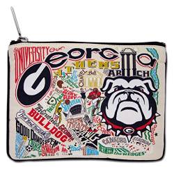 Catstudio Collegiate Zip Tasche – Verwendung als Geldbörse, Münzfach, Karte, Make-up-Tasche und mehr | NCAA, Damen, Georgia Bulldogs, 7" x 5.5" von catstudio