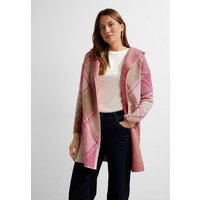 Cecil Kapuzenstrickjacke Open Cosy Jacquard Cardigan In Long Form mit Jacquard-Muster von cecil